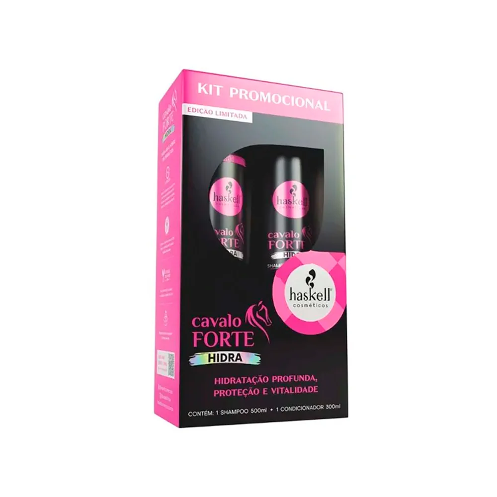 Promopack Haskell Cavalo Forte Hidra e Protetor + Máscara 300g