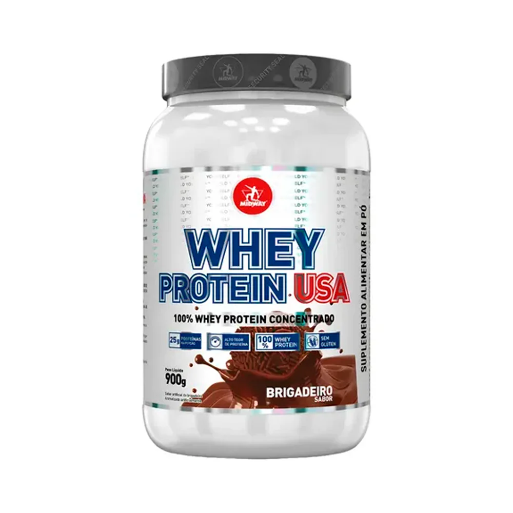 Whey Protein USA 100% Concentrado 900g Midway